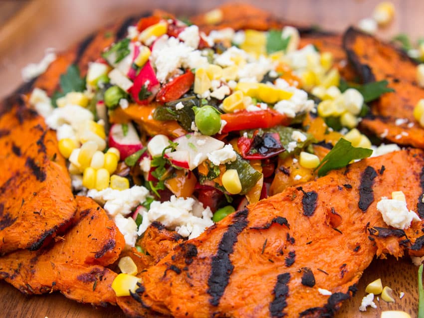 grilled-veggie-salad-sweet-potatos