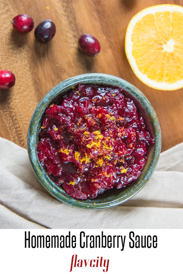Thanksgiving cranberry sauce