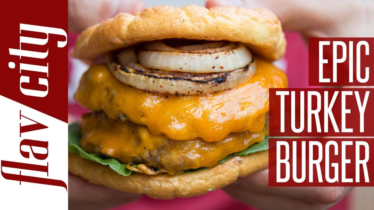 Low Fat Turkey Burger FlavCity with Bobby Parrish