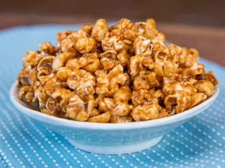 Caramel Popcorn with Peanuts FlavCity with Bobby Parrish
