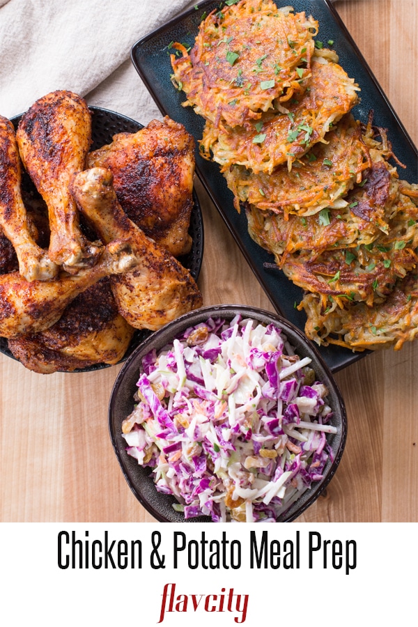 chicken and potato pancakes