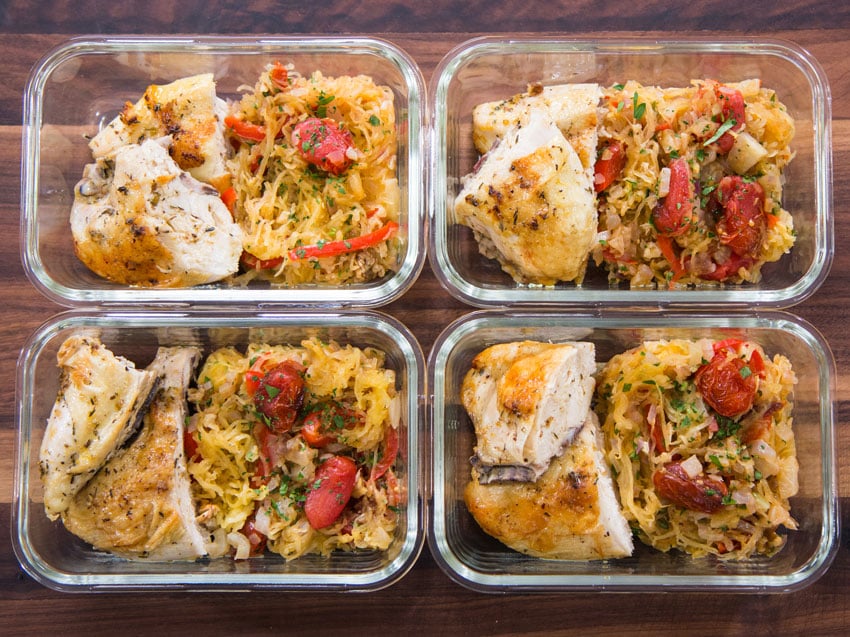 Greek chicken meal prep