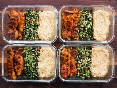 grilled chicken thigh meal prep