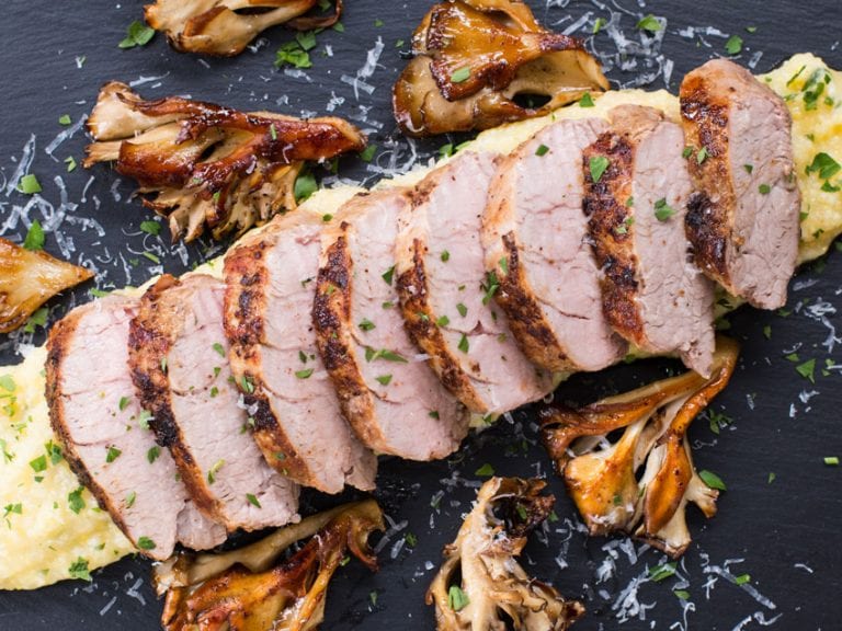 Pork Tenderloin Wild Mushrooms FlavCity with Bobby Parrish