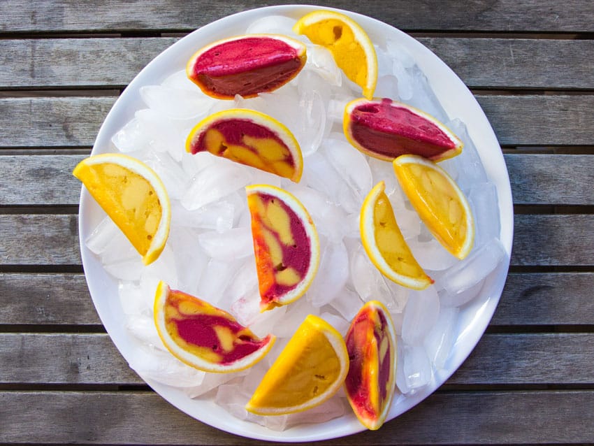 Grapefruit Sorbet Slices - FlavCity with Bobby Parrish