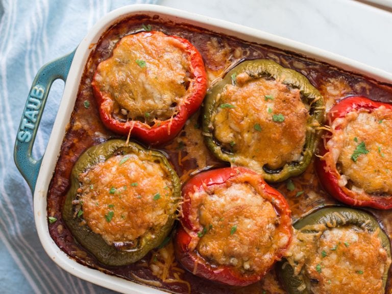 Low Carb Stuffed Bell Peppers Keto & Diabetic Friendly