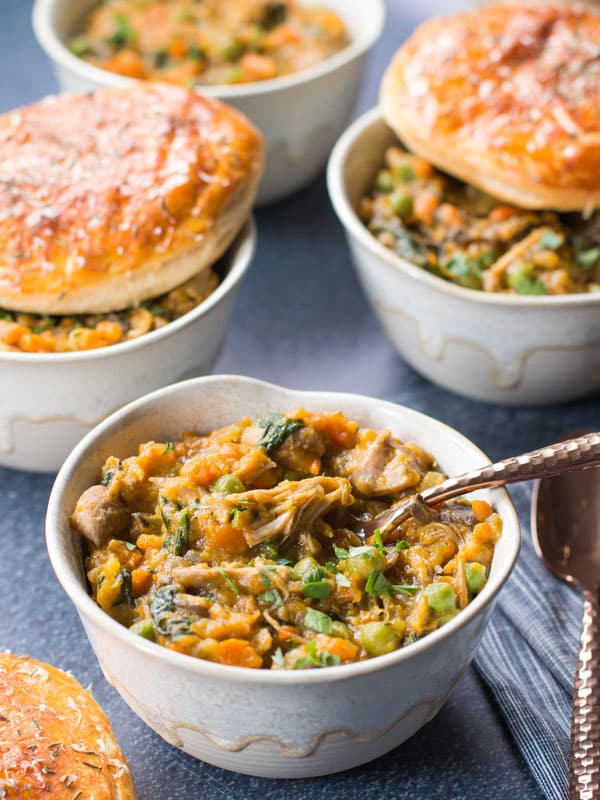 Chicken Pot Pie made in the Instant Pot