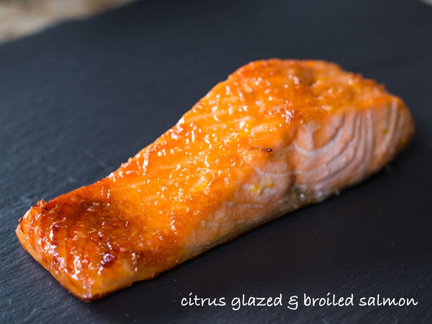 brown sugar glazed broiled salmon