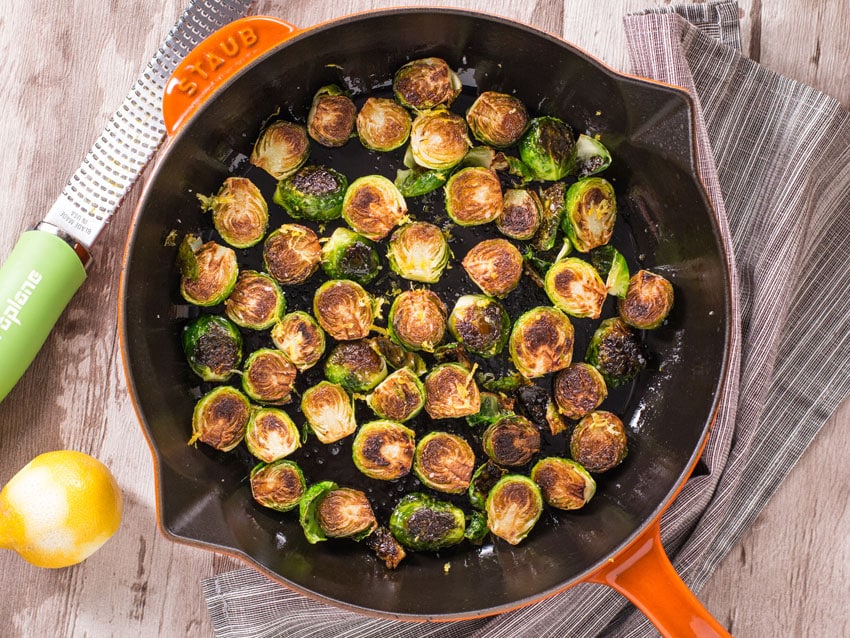 Skillet-Braised Brussels Sprouts Recipe