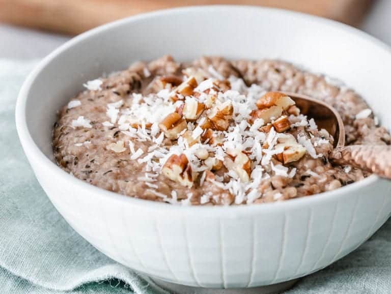 Pumpkin Spice Hemp Heart Oatmeal Keto, Paleo, and Dairy Free