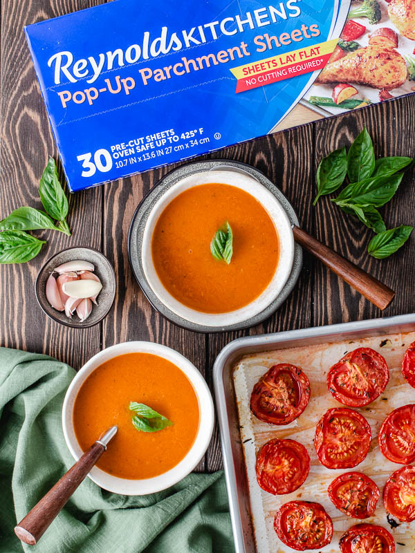 Roasted Tomato Basil Soup - FlavCity with Bobby Parrish