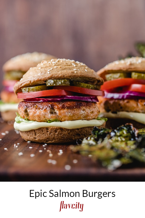salmon burger