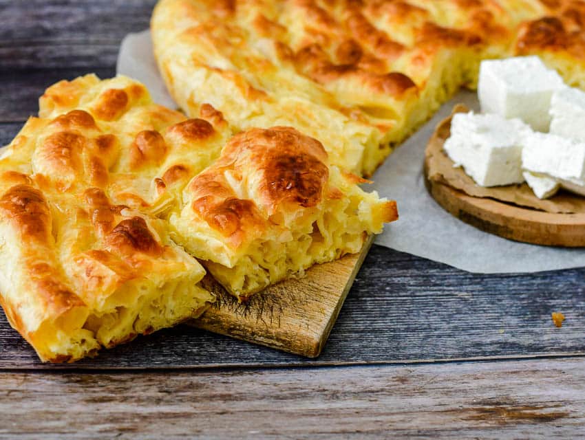 Bulgarian feta cheese pie.