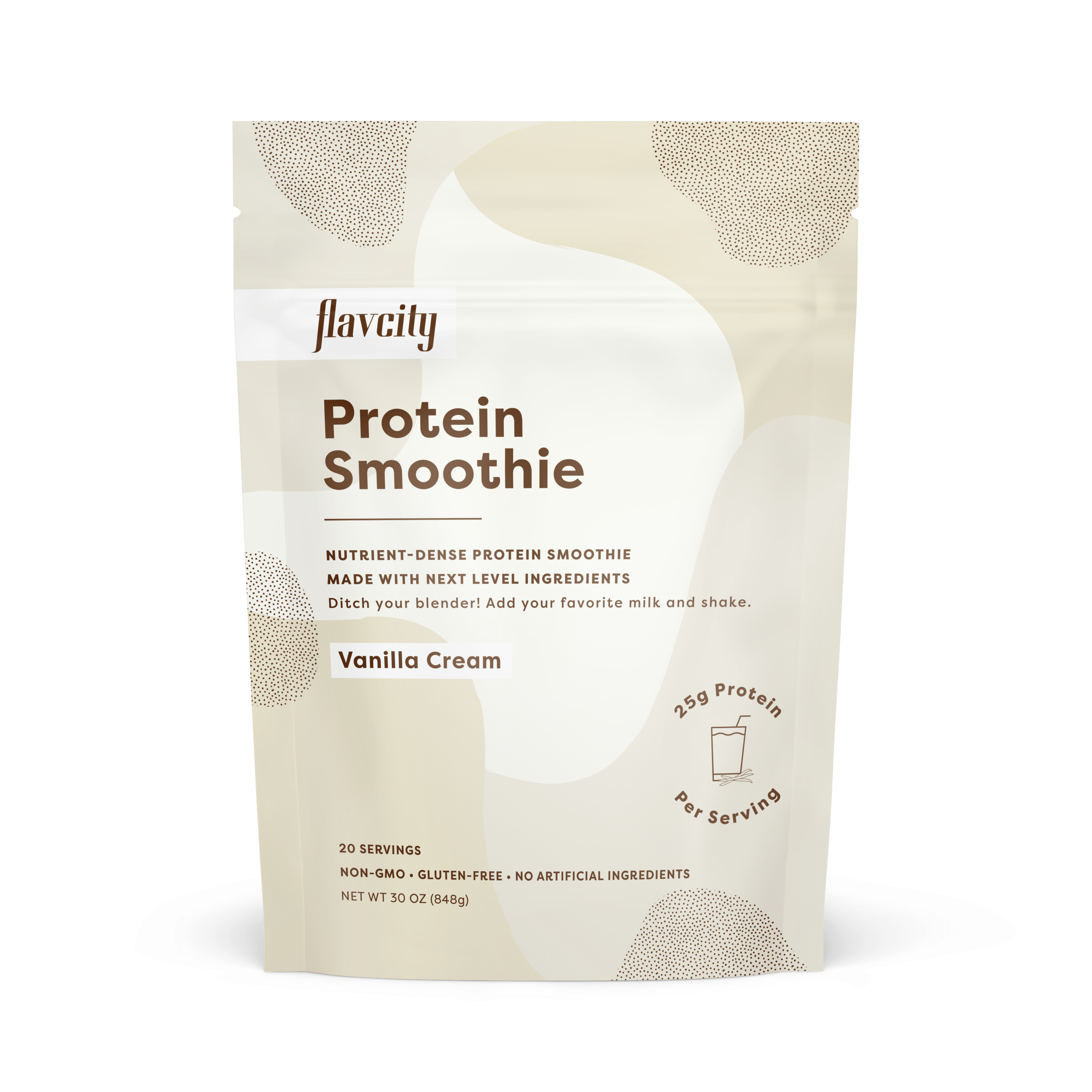 FlavcityProteinSmoothie Vanilla Front